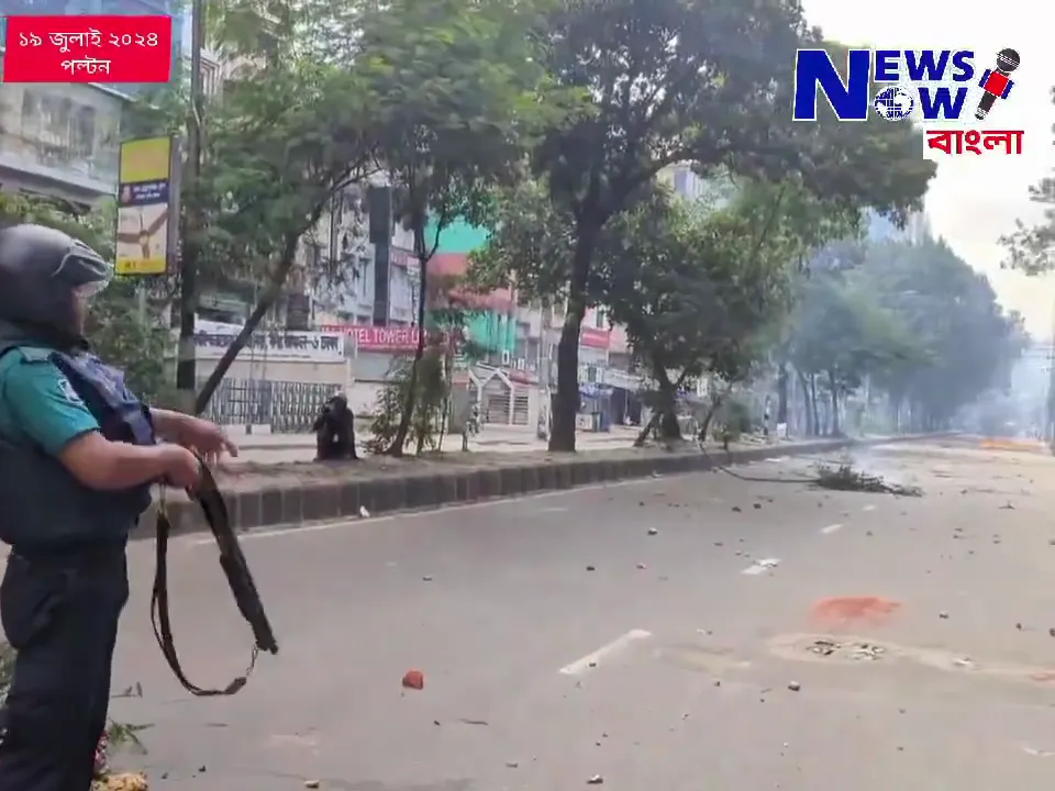 In this video, during a clash, the police are heard saying, "Why didn't you take down that (student)