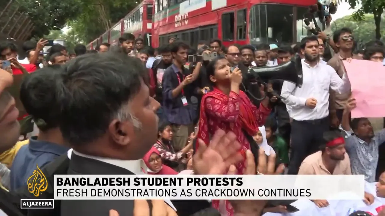 Fresh violence in Bangladesh as students launch 'March for Justice' protest against killings
On Wedn